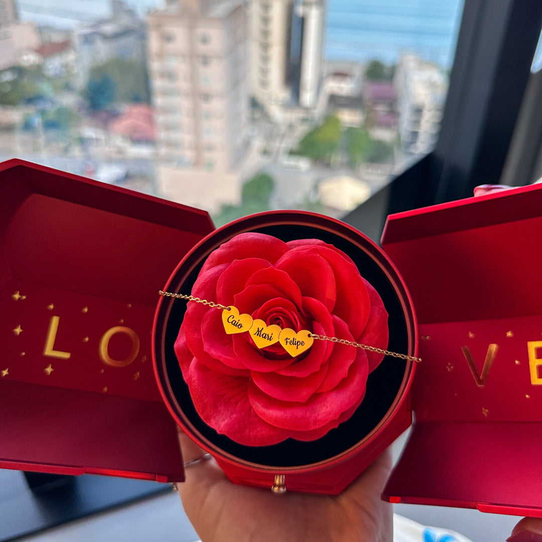 Colar Coração Personalizado com Nomes