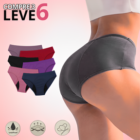 Calcinha Antivazamento ConfortLife - Compre 3 Leve 6