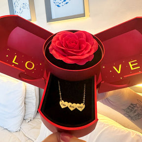 Colar Coração Personalizado com Nomes