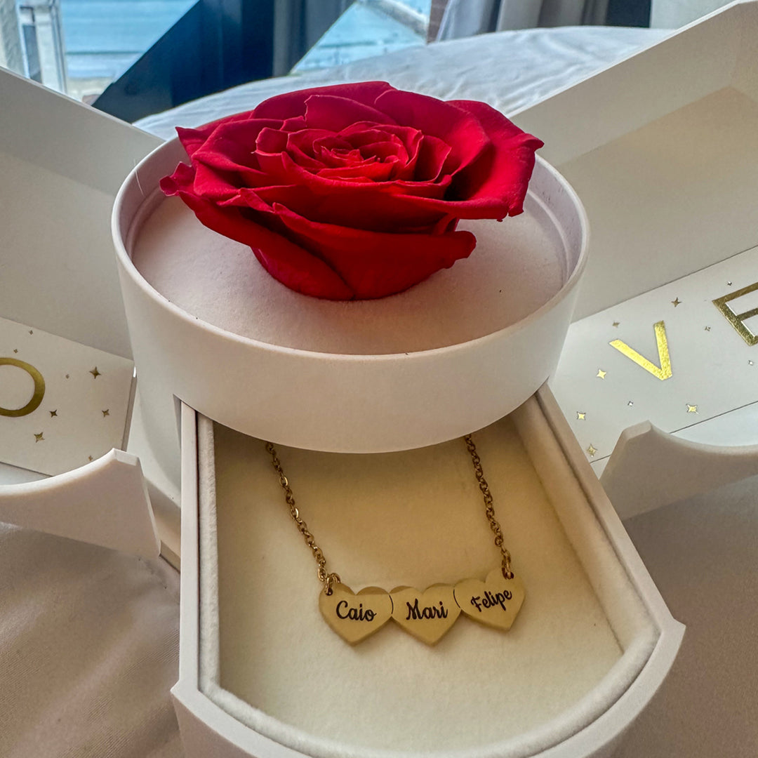 Colar Coração Personalizado com Nomes