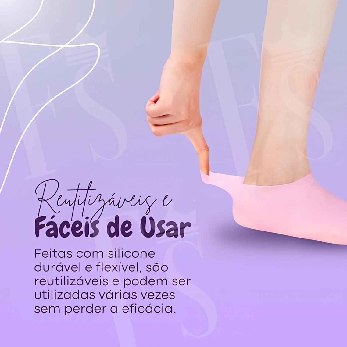Meias Hidratantes com Gel de Aloe Vera – Hidratação Profunda e Conforto Imediato