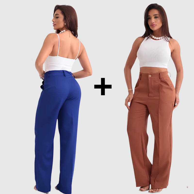 Calça Wide Leg Duna - Compre 1 Leve 2