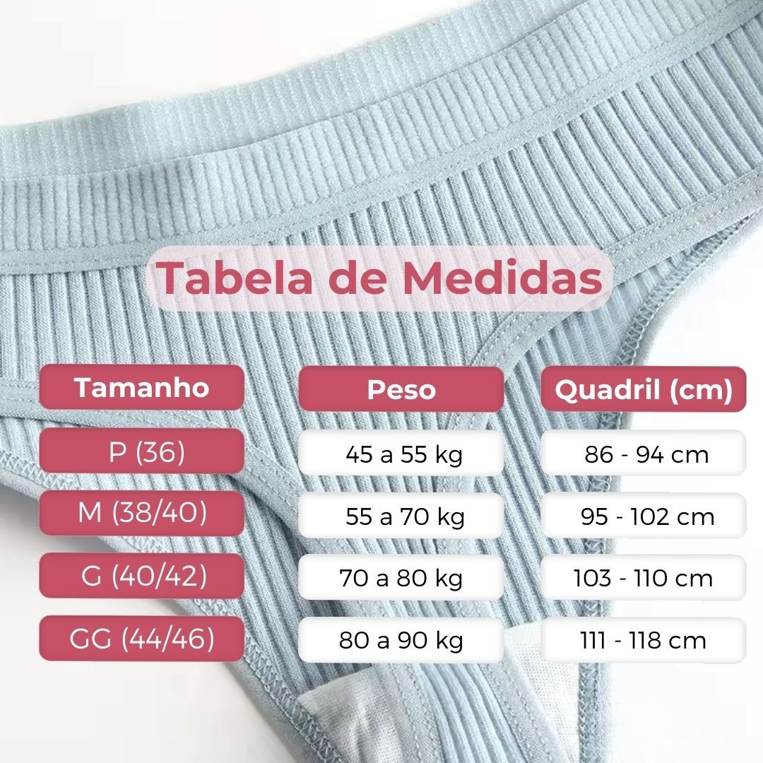 Calcinha Anti-bacterianas CottonConfort® - Anti-Candida Supreme COMPRE 5 LEVE 12