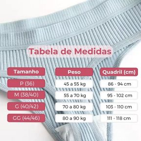 Calcinha Anti-bacterianas CottonConfort® - Anti-Candida Supreme COMPRE 5 LEVE 12