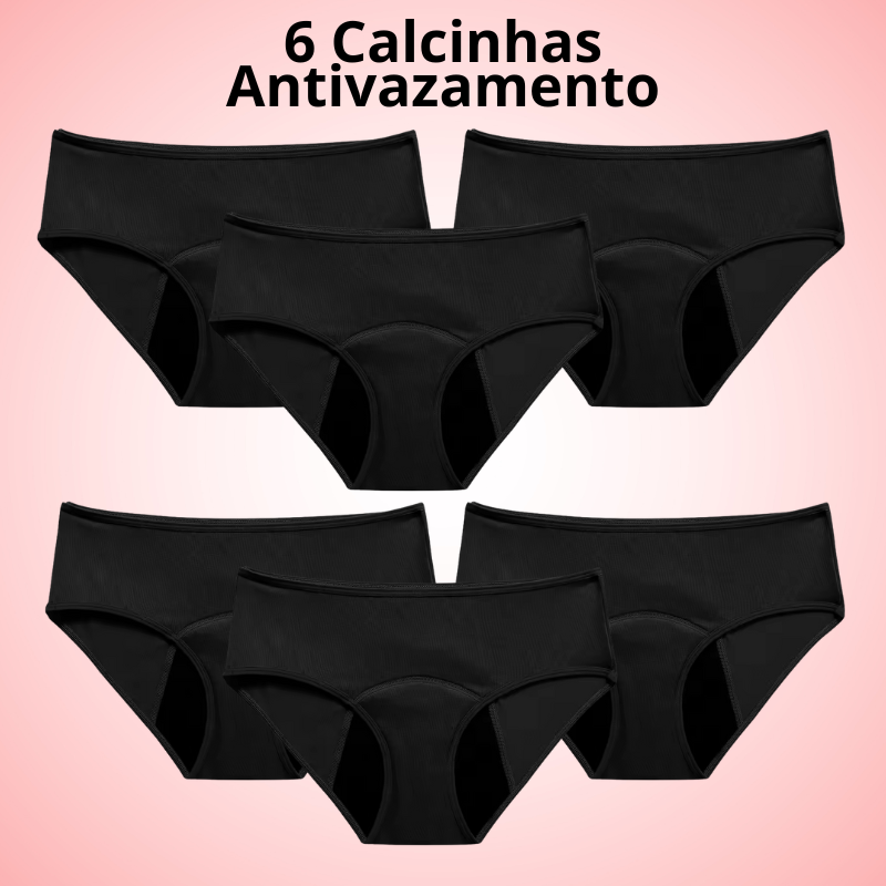 Calcinha Antivazamento ConfortLife - Compre 3 Leve 6