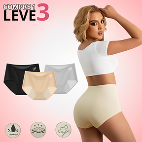 Calcinha ConfortLife™ Antivazamento Modeladora | Compre 1 Leve 3