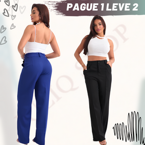 Calça Wide Leg Duna - Compre 1 Leve 2