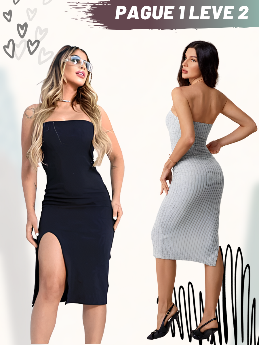 Dress Midy Tomara Que Caia - Compre 1 Leve 2