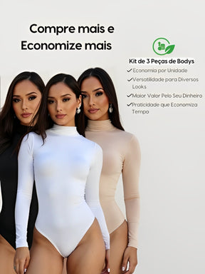 Body Manga Longa Suplex (Compre 1 Leve 3)