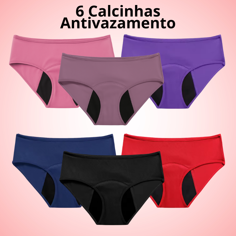 Calcinha Antivazamento ConfortLife - Compre 3 Leve 6