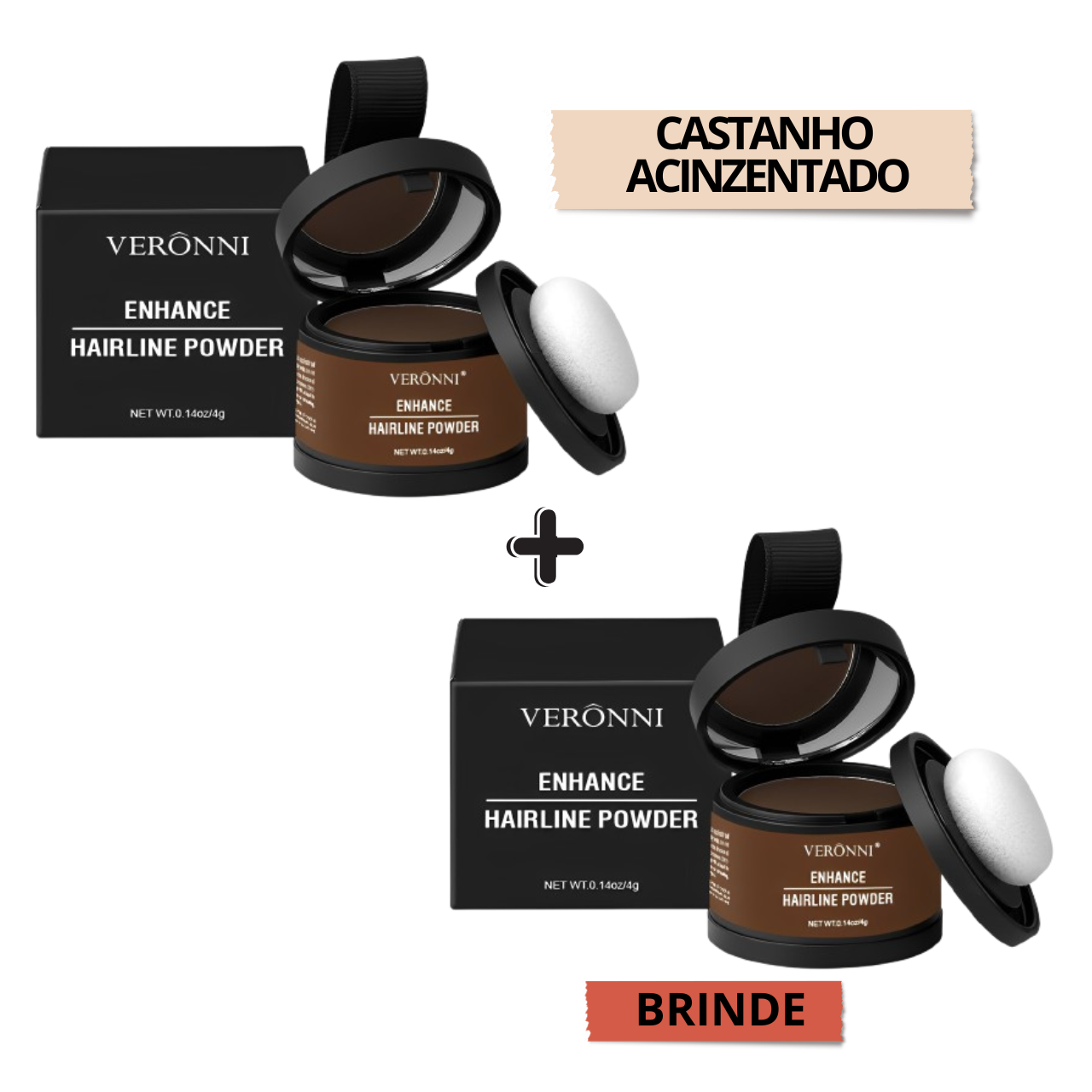 BrilhoLux™ - Maquiagem Capilar em Pó - Compre 1, leve 2 [Compre 1, e Leve o 2º totalmente grátis]