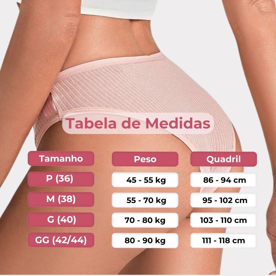 [OFERTA DE LANÇAMENTO COMPRE 5 LEVE 10] Calcinha CottonConfort Plus® -  [FRETE GRÁTIS]