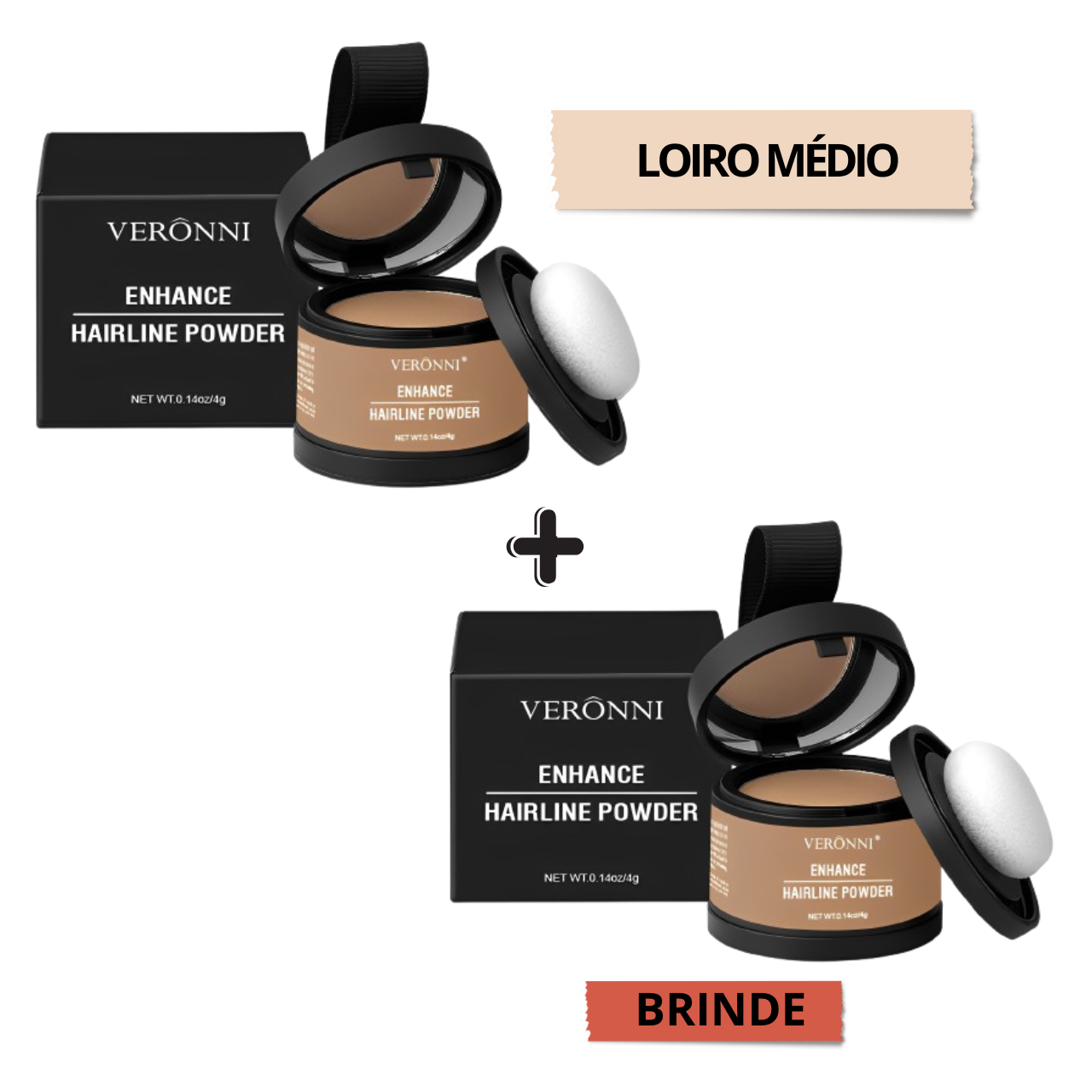 BrilhoLux™ - Maquiagem Capilar em Pó - Compre 1, leve 2 [Compre 1, e Leve o 2º totalmente grátis]